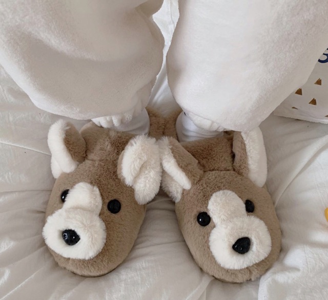 Dép bông chó Corgi🐶