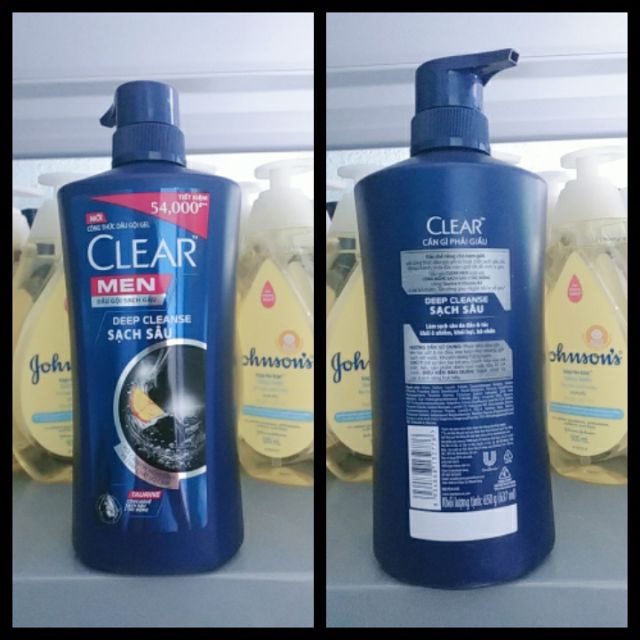 Dầu gội Clear Men sạch sâu da đầu 650g - Deep Cleanse