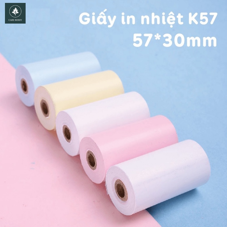 Giấy in nhiệt dành cho dòng máy Mini Printer con mèo, Máy in bill hóa đơn, máy ảnh