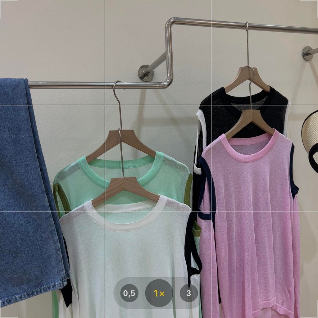 Áo len khoét vai A034