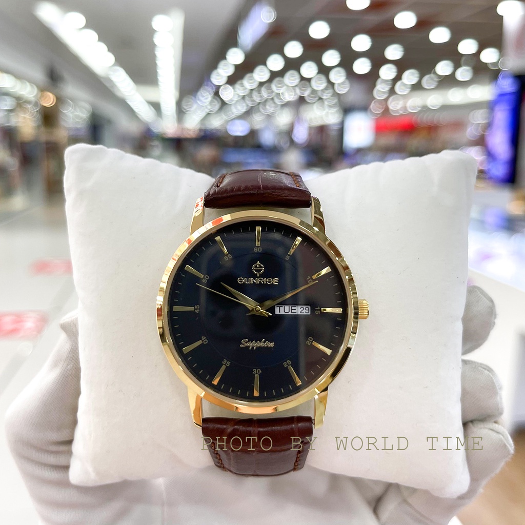 Đồng Hồ Nam Sunrise DM1216SWA B , Chính Hãng Full Box , Kính Sapphire Chống Xước , Chống Nước , Dây Da | BigBuy360 - bigbuy360.vn