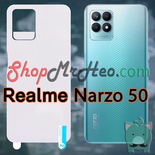 Dán Dẻo PPF Full Mặt Sau Lưng Realme Narzo 50 (Trong và Nhám)