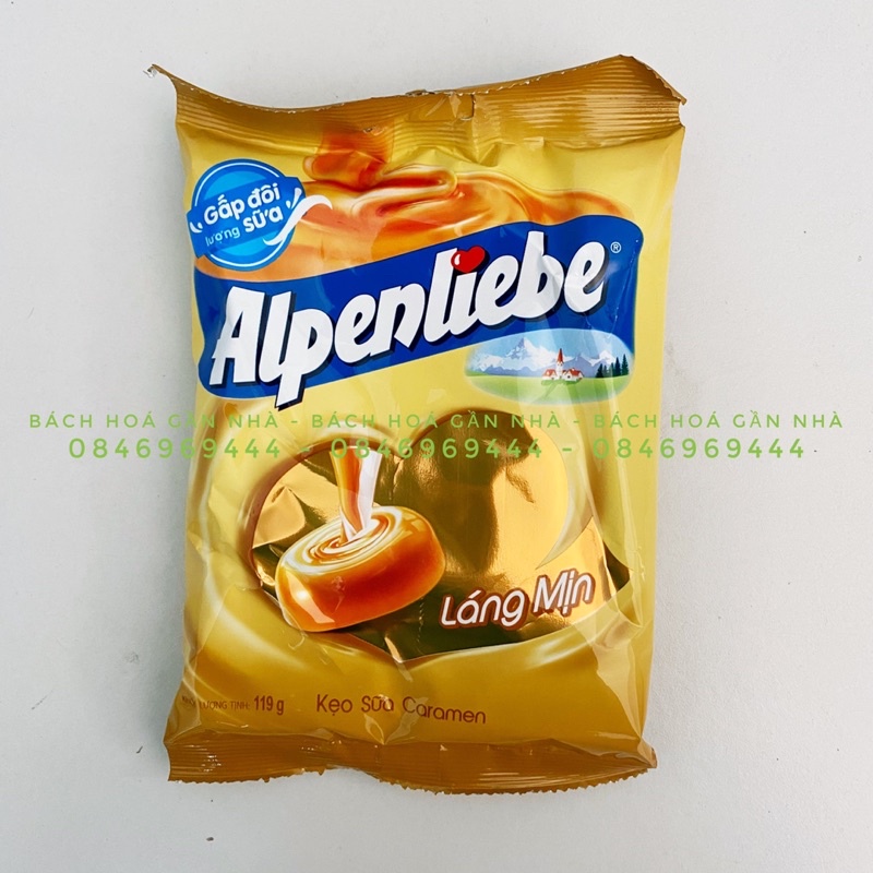 Kẹo Alpenliebe Hương Sữa Caramel gói 119g