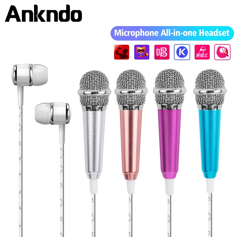Micro ANKNDO nhỏ giắc cắm 3.5mm dành cho điện thoại Android