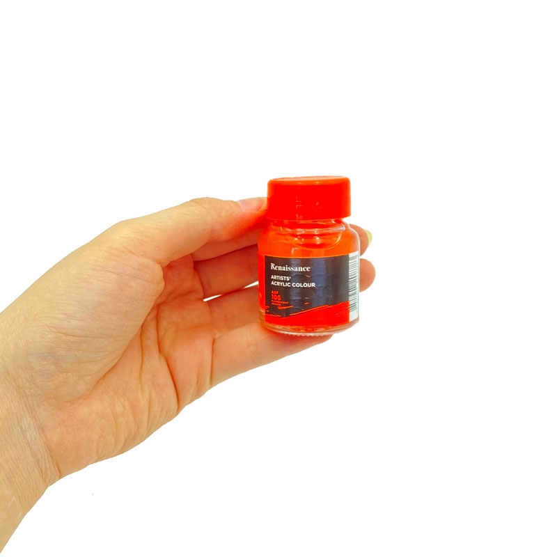 Màu Nước Renaissance Fluo 20ml - Cam (Fluorescent Orange)