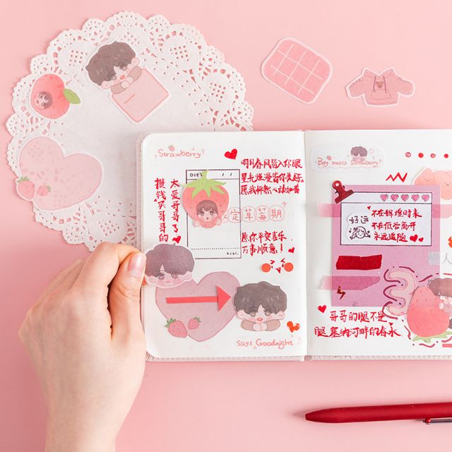 Túi 30 hình dán sticker chàng trai Rosyposy