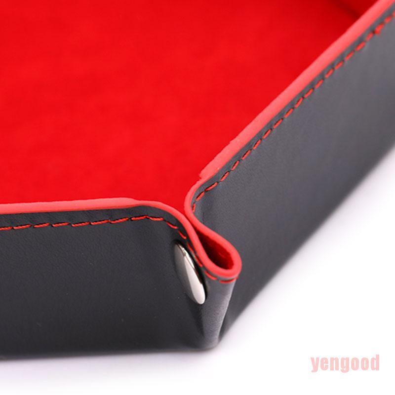 Xúc Xắc Da Pu Lục Giác Gấp Gọn Tiện Dụng