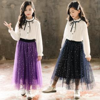 💕Quần Áo Tốt Cho Sức Khỏe Bé Gái💕 Chân Váy Dáng Dài Họa Tiết Ngôi Sao Lấp Lánh Dễ Thương Cho Bé Gái