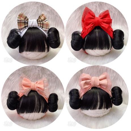 Turban gắn tóc giả cho bé yêu