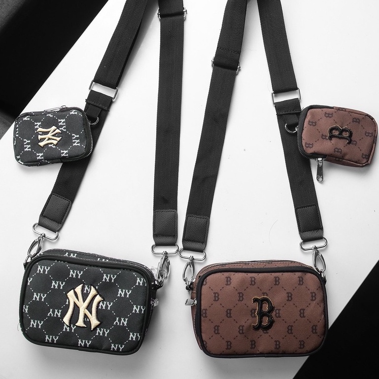 TÚI ĐEO CHÉO  MLB MONO NEWYORK x BOSTON .CHẤT VẢI POLYESTER CAO CẤP,CHỐNG THẤM LOGO THÊU NỔI 3D , chuẩn xịn