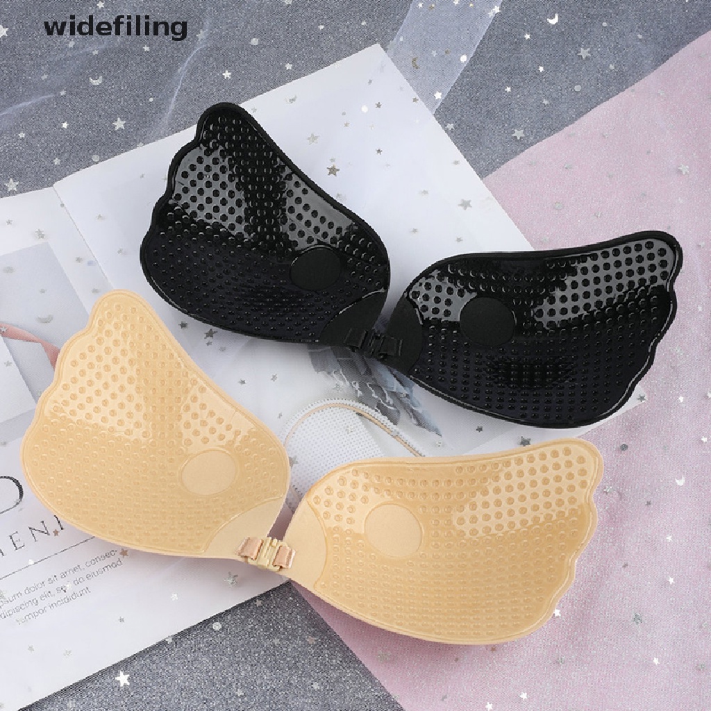 Áo Ngực Silicone Không Dây Nâng Ngực Tự Dính Hình Lông Vũ