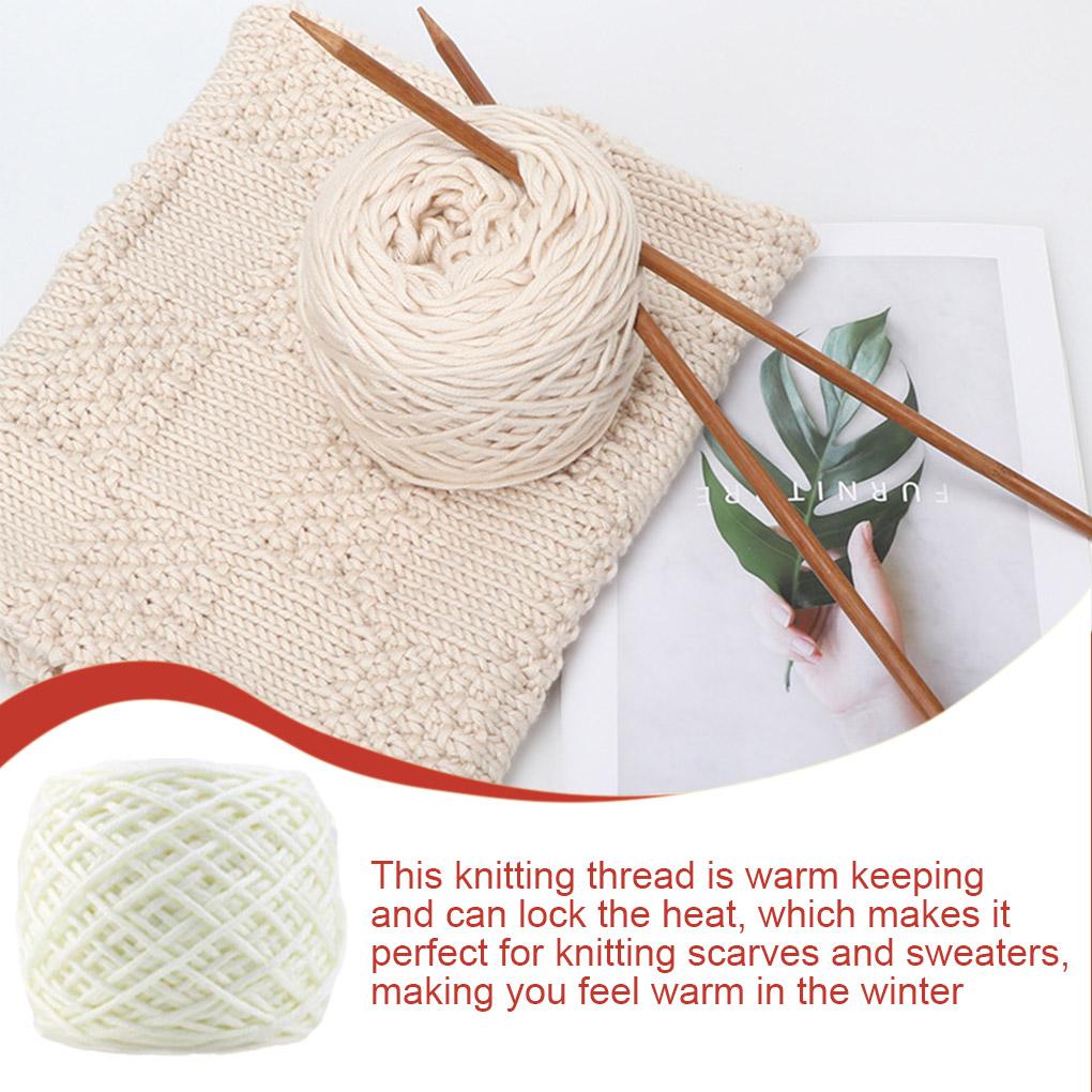 Cuộn Len Đan Tay 32S 200g Sợi Cotton Mềm Mại Nhiều Lớp