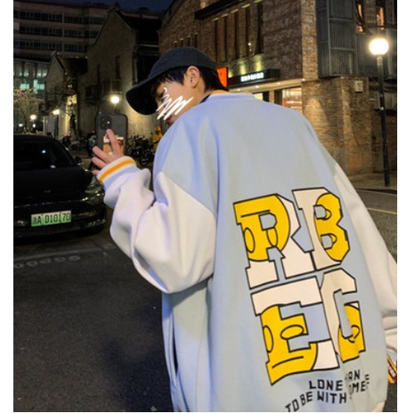 Áo Bomber tay lỡ phong cách Hàn Quốc form rộng