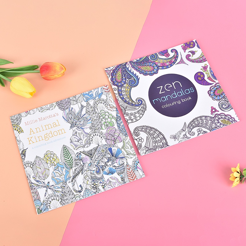 Sách Tô Màu Diy Giúp Giảm Căng Thẳng Dành Cho Người Lớn Và Trẻ Em