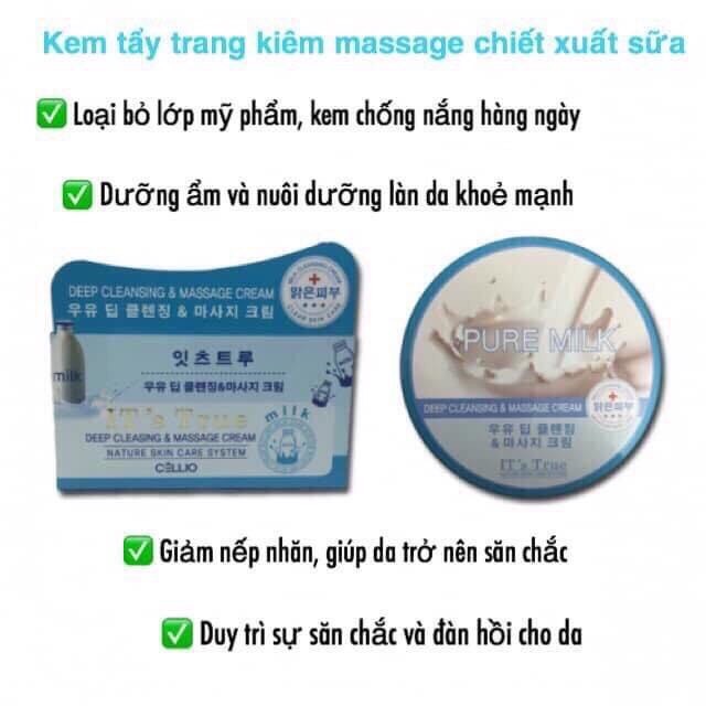 Kem massage Its True Pearl Deep Cleansing &amp; Massage Cream