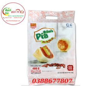 Bánh Pía Kim Sa Đậu Đỏ Tân Huê Viên Túi 480gr