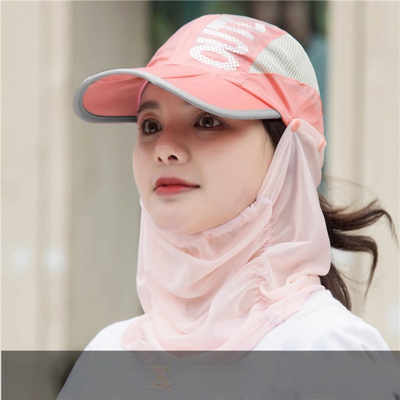 Mũ che nắng với lưới che mặt thoáng khí thời trang cho nam