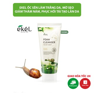 Sữa rửa mặt Ekel Ốc Sên Cao Cấp 180ml - Hàn Quốc Chính Hãng
