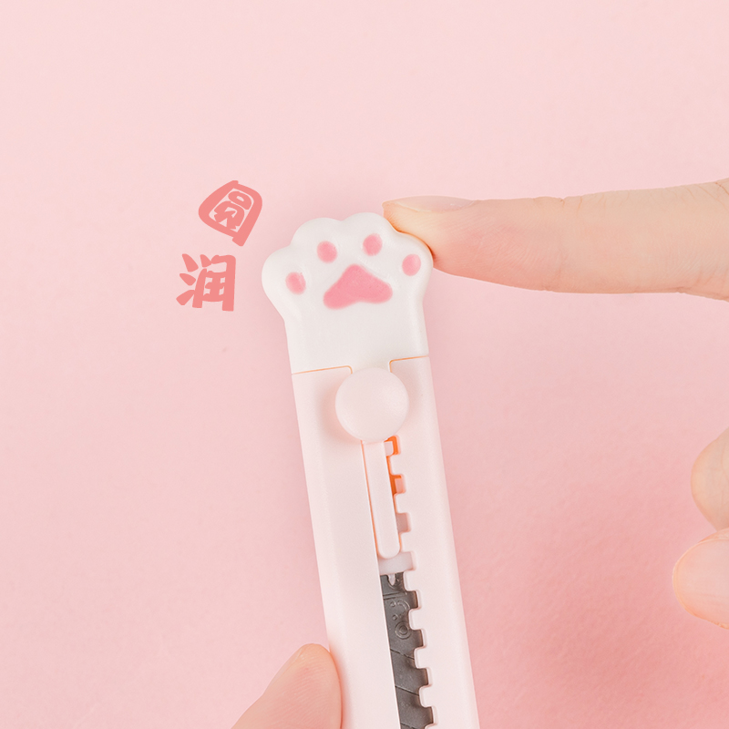 Dao rọc giấy trang trí hình chân mèo đáng yêu