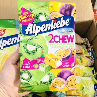 Kẹo mềm hương kiwi & chanh dây hạt chia Alpenliebe 87.5g