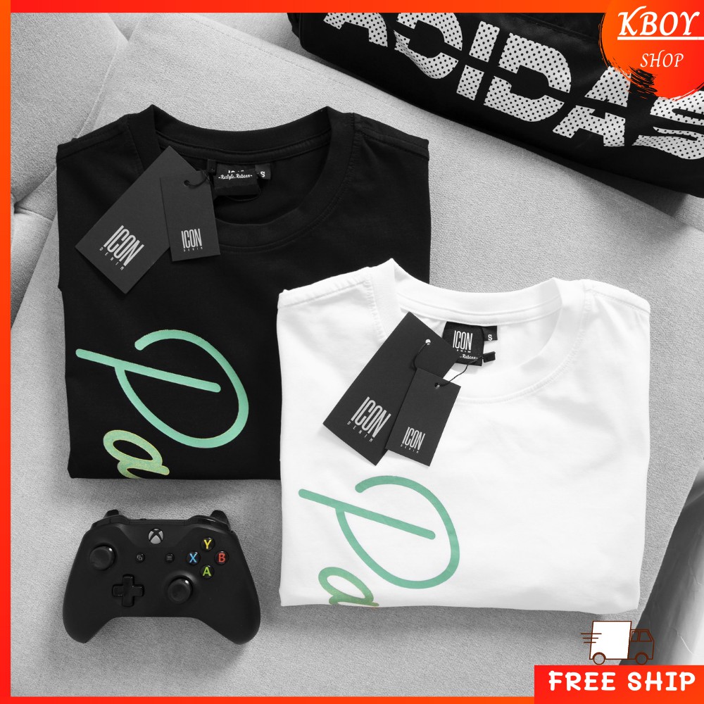 Áo Thun Nam Cotton Kboy Shop Áo phông Unisex 100% Cotton 2 màu Trắng Đen tay ngắn cổ tròn dáng suông - V114