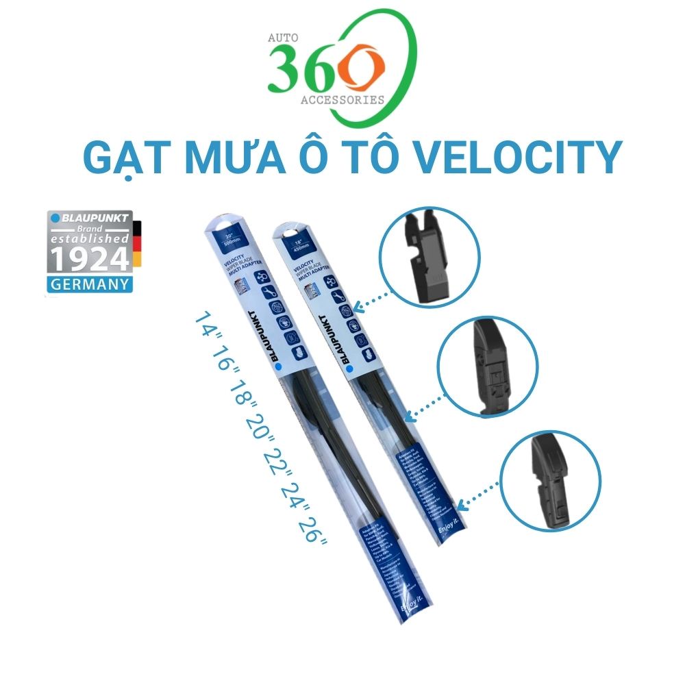 Gạt mưa ô tô cao cấp chính hãng cần gạt mưa ô tô móc U dùng chung cho xe du lịch xe tải Blaupunkt Velocity