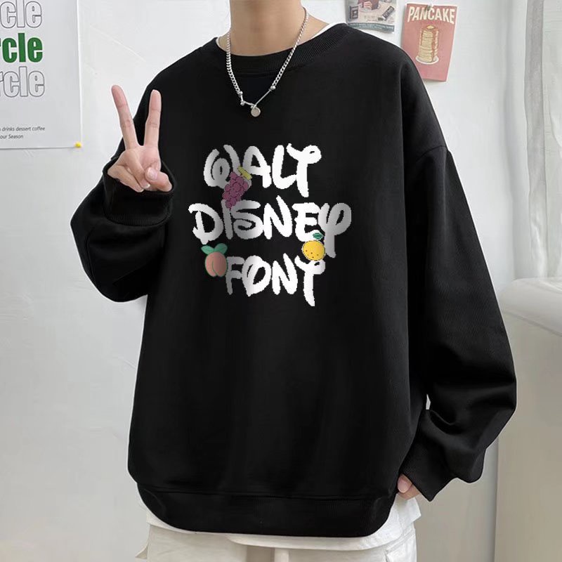 【Mới Vào ngày 10 tháng sáu】Áo Len Đôi Dài Tay In Chữ Tiếng Anh Thời Trang Thu Đông size M-8XL