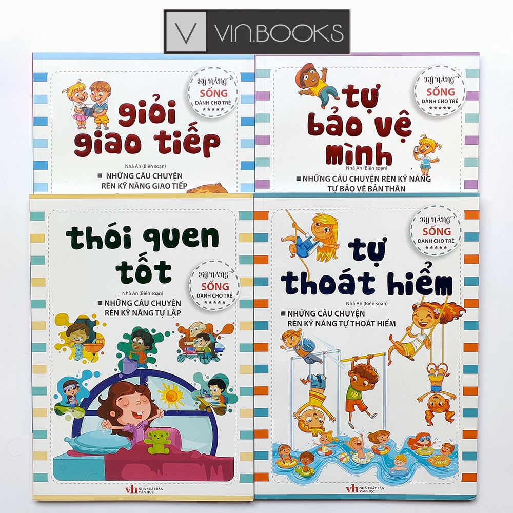 Sách - Combo 4 Quyển - Kỹ Năng Sống Dành Cho Trẻ