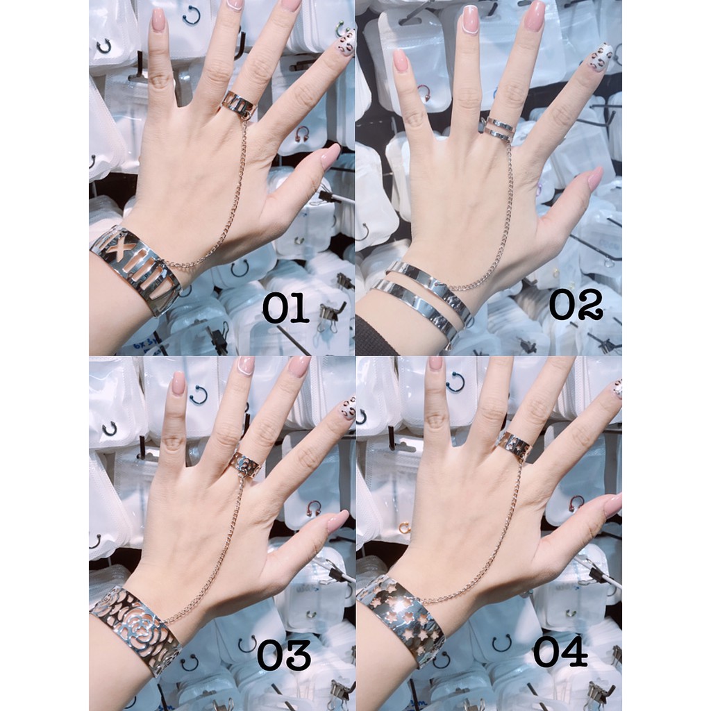 SALE VÒNG TAY MIX CHARM NHÃN CÁ TÍNH - PHONG CÁCH HÀN QUỐC ( GIAO NGẪU NHIÊN )