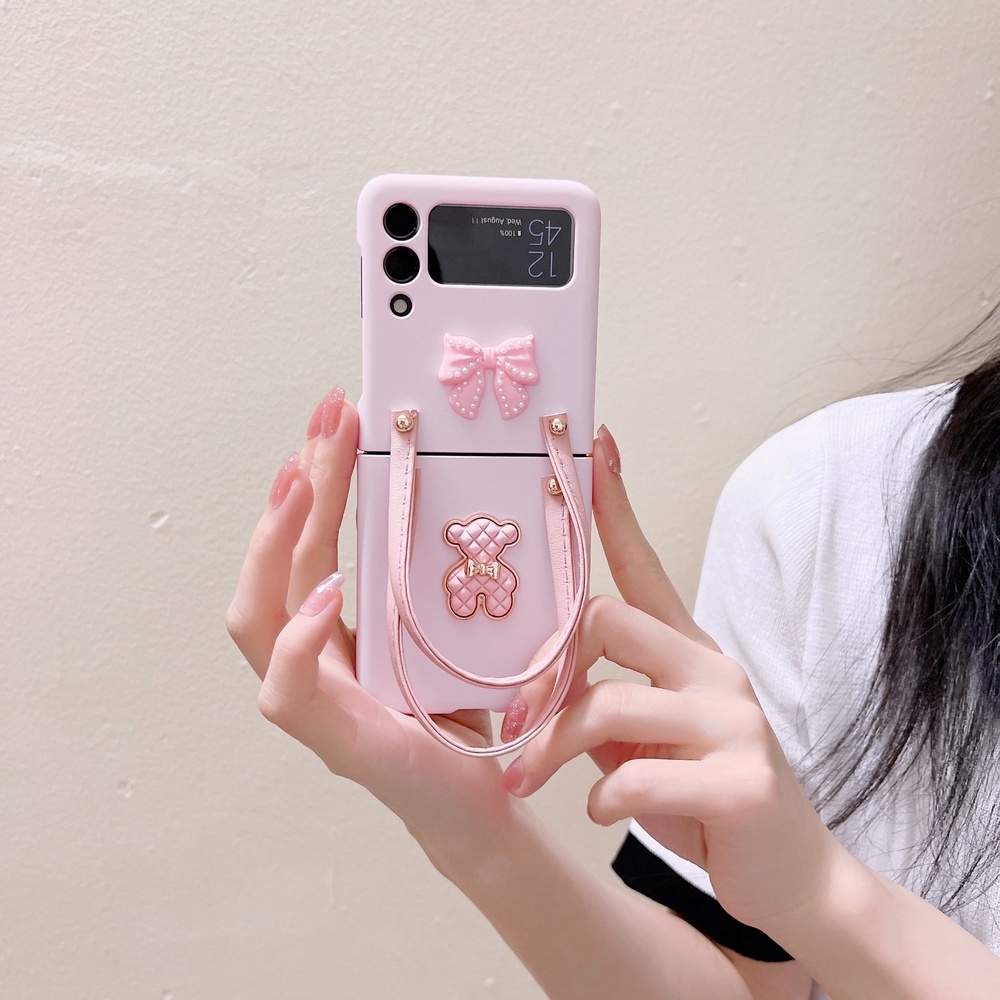 HOCE Ốp Điện Thoại Chống Sốc Có Dây Đeo Tay Cho Samsung Galaxy Z Flip 3 5G Z Flip 4 Z Flip4 Zflip4