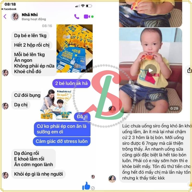 Siro ăn ngon PSK KID giúp bé tăng cân tăng đề kháng hỗ trợ tiêu hóa chính hãng MatxiCorp Hộp 600g 30gói