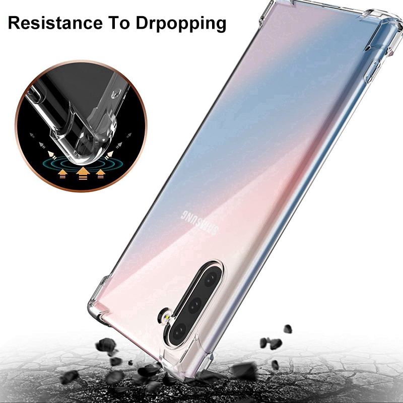 Ốp Điện Thoại Topewon Trong Suốt Cho Samsung Galaxy Note 10 Plus