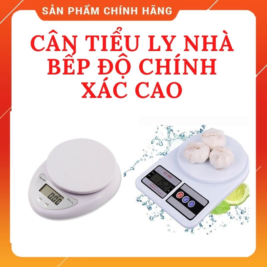 Cân tiểu ly điện tử tối đa 5kg, chạy bằng pin - Độ chính xác cao