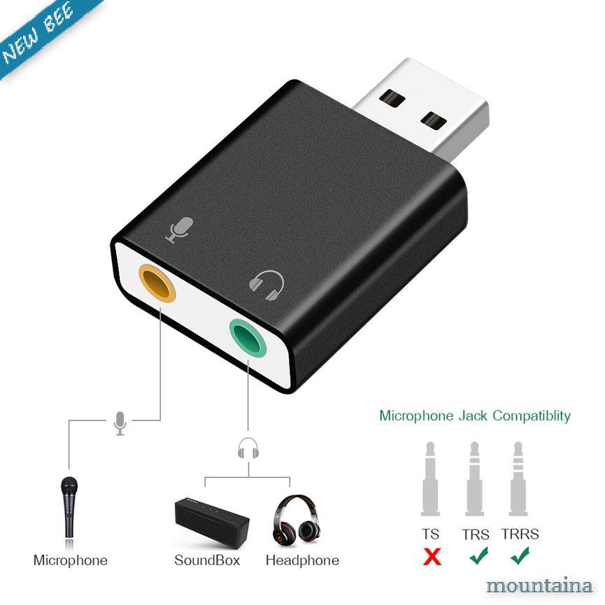 Usb Chuyển Đổi Âm Thanh Từ Usb Sang Jack 3.5mm