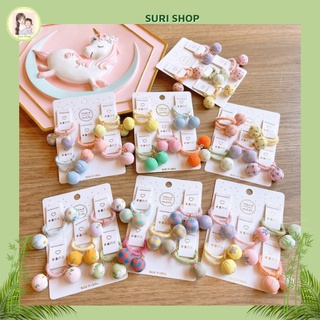 Set Vỉ 10 dây cột buộc tóc cho bé cute cực xinh đẹp bé thích ngay Hot trand, dây cột tóc đẹp, cột tóc