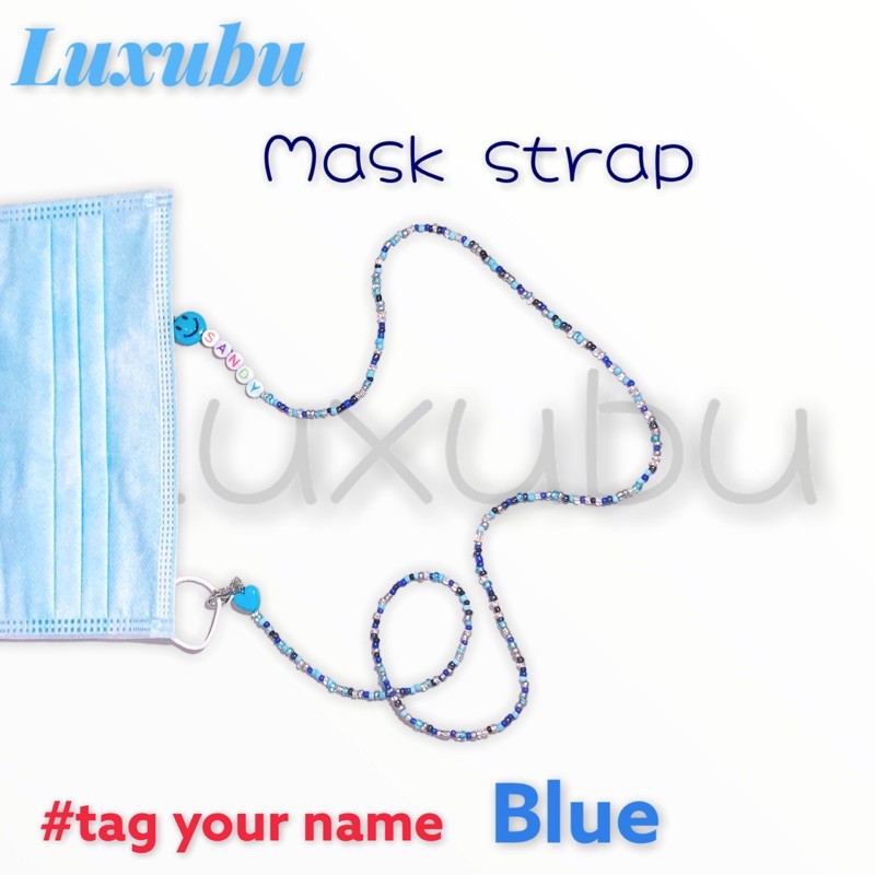 //LUXUBU// HANDMADE dây đeo khẩu trang làm tên theo yêu cầu/ mask strap/ dây đeo hạt cườm