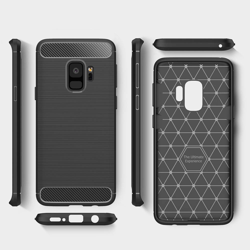 Ốp Lưng Samsung S9 dẻo cacbon phay xước chống sốc
