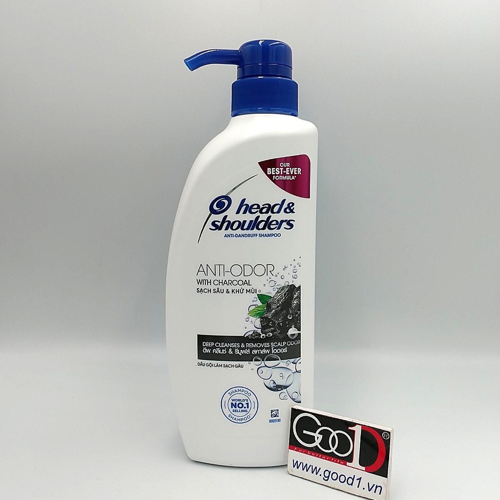 Dầu gội Head Shoulders SẠCH GÀU THAN HOẠT TÍNH Thái Lan 450ml