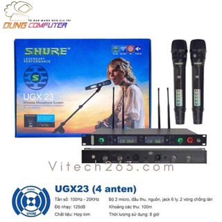 Micro Không Dây SHURE UGX-23 II Phiên Bản Mới Nhất. Sản Phẩm Cao Cấp.