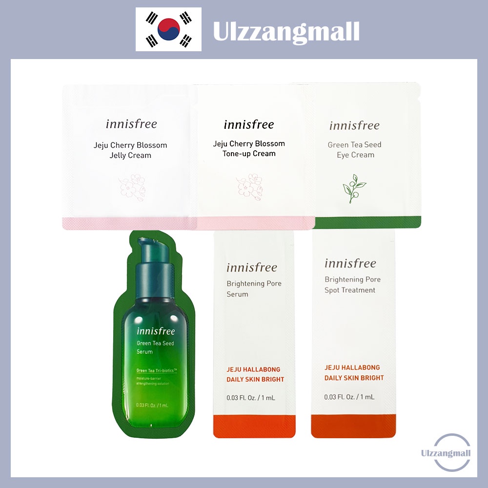 Kem Dạng Thạch Hoa Anh Đào Jeju /Kem Nâng Tông Da /Serum Hạt Trà Xanh /Kem Dưỡng Da Mắt /Serum Khít Chân Lông