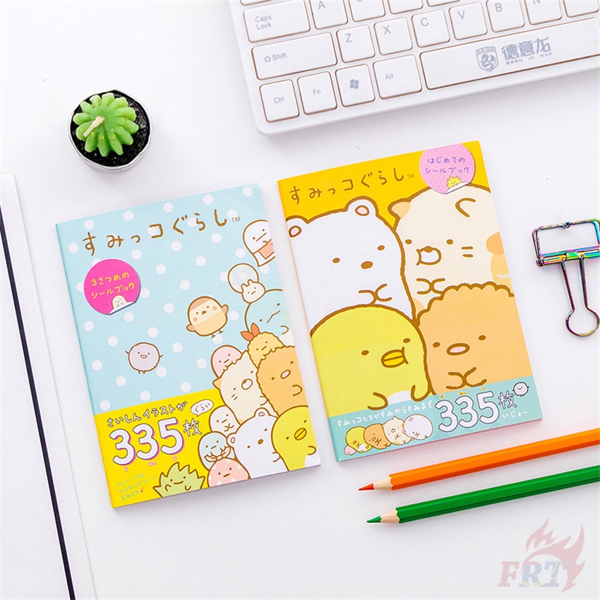 335 Cái / 1 Sách ❉ Sticker Trang Trí Sách Vở Hình Sumikko Gurashi Đáng Yêu ❉ Sticker Dán Trang Trí Hình Anime Thời Trang