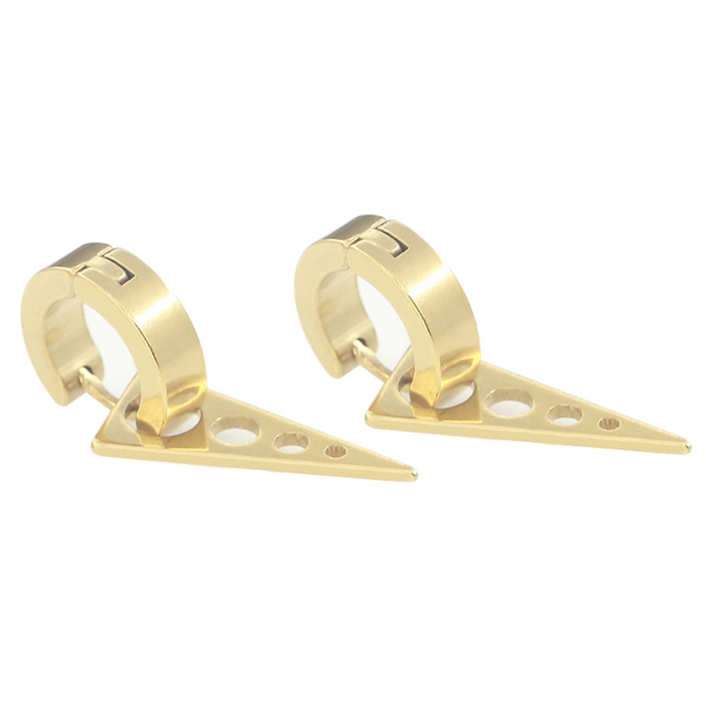 Kẹp tóc thép không gỉ hình chóp nhọn cá tính cho nam nữ