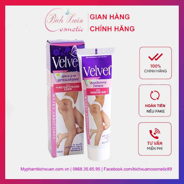 Kem tẩy lông velvet hoa cúc của nga chính hãng, tẩy lông tay, tẩy lông chân, tẩy lông nách, tẩy lông vùng kín an toàn