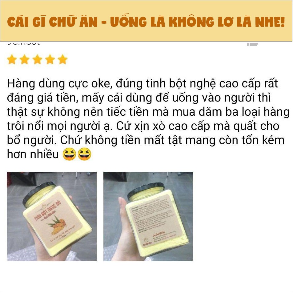 Tinh bột nghệ đỏ [LOẠI ĐẶC BIỆT] hàm lượng tinh chất quý (curcumin) cao QUÊ MỘT CỤC 250g (handmade) | BigBuy360 - bigbuy360.vn