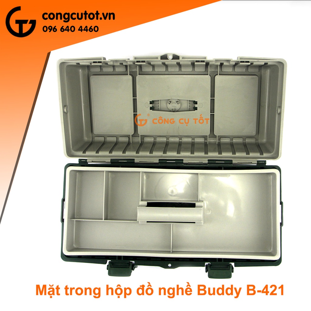 Hộp đựng dụng cụ cơ khí Buddy B421 cỡ 420x200x180mm