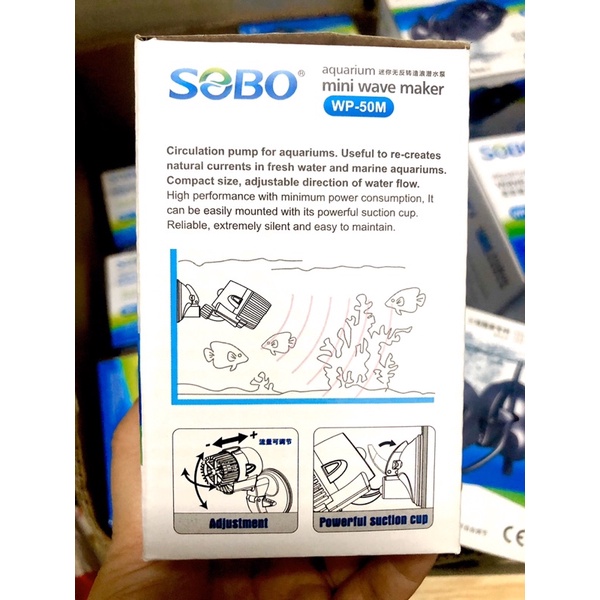 Máy Thổi Luồng, Tạo Sóng Sobo WP50M (3W1000L/H) Máy Tạo Sóng Cho Bể Cá