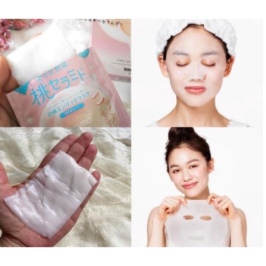 (Giá bán cho 1 miếng) Mặt nạ đào tinh chất cô đặc dưỡng ẩm Momopuri Milky Serum Mask (Momo Puri)