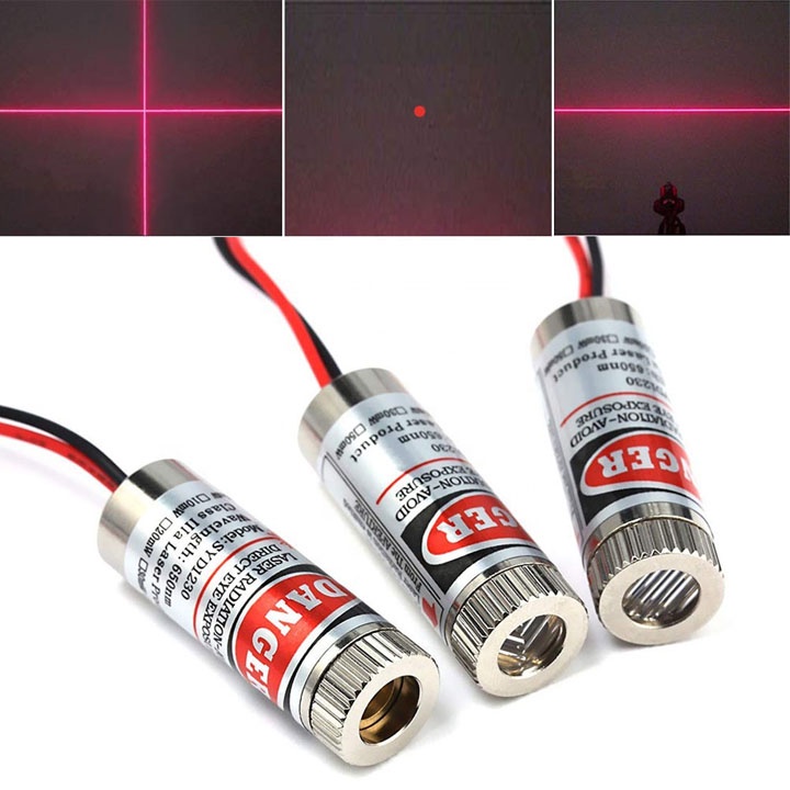 Đèn Chiếu Laze HLM1230 5mW 650nm Định Vị Đường Ngang - Sử Dụng Trong Đo Đạc, Căn Chỉnh
