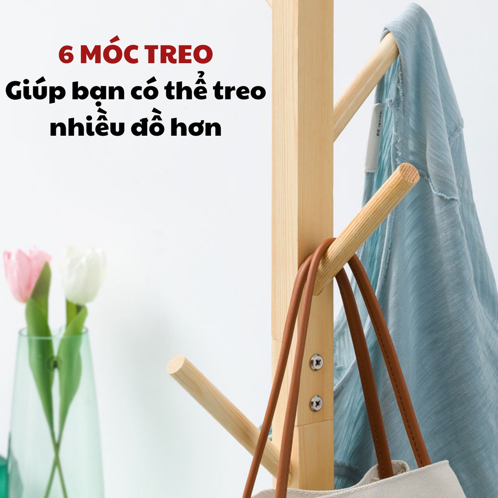 Giá Treo Quần Áo Gỗ, Cây Treo Quần Áo Decor Phòng Kiểu Hàn LEON OFFICIAL | BigBuy360 - bigbuy360.vn