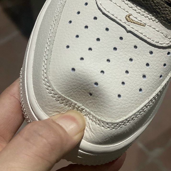 Giày thể thao AF1 vệt nâu, Giày sneaker air force 1 nam nữ cao cấp size 36_43